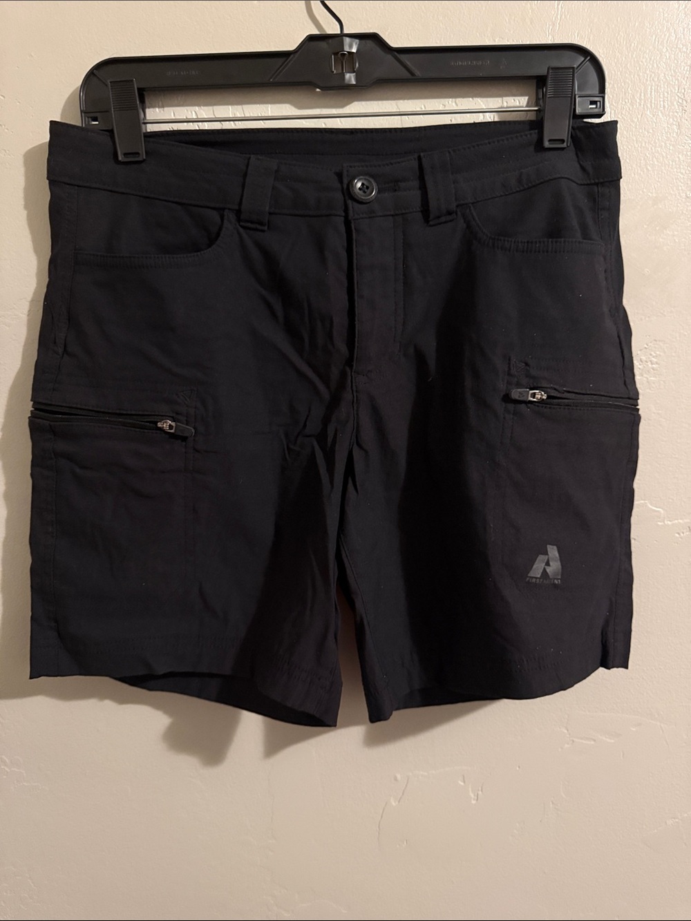 Eddie Bauer Black Athletic Zip-Pocket Shorts